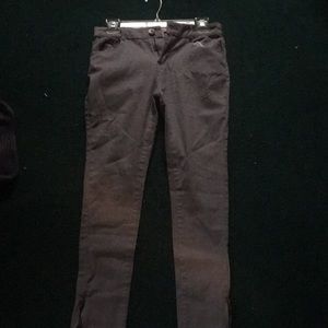 Grey zip bottom pants